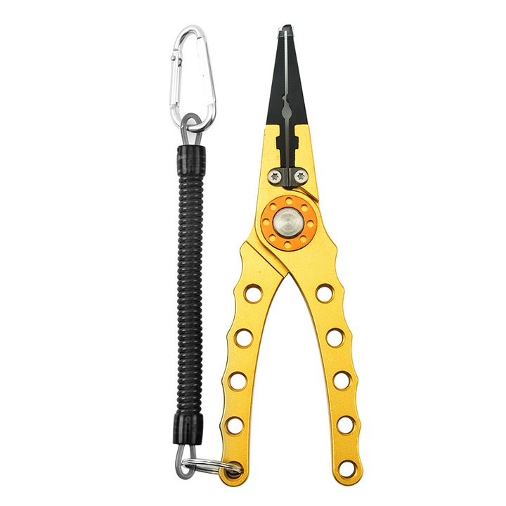 Cleste de pescuit multifunctional, cu accesorii, set cu geanta de depozitare