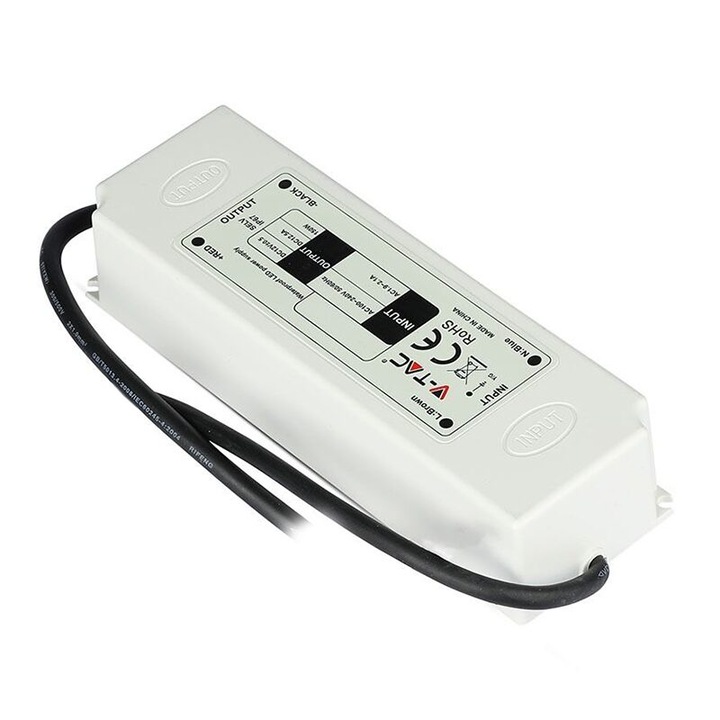 LED лента захранване 12V, 12.5A, 150W, IP67