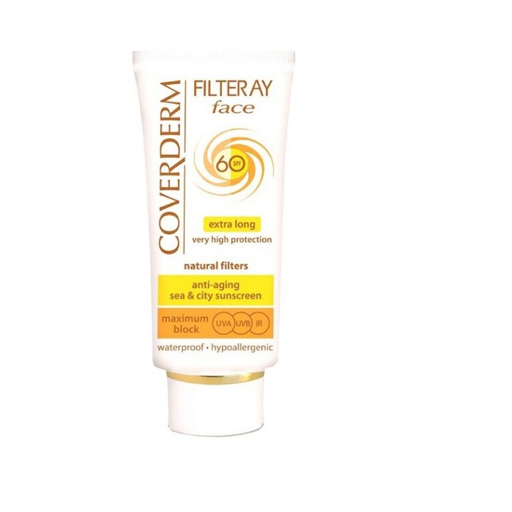 Coverderm Filteray SPF60 arcvédő naptej 50ml