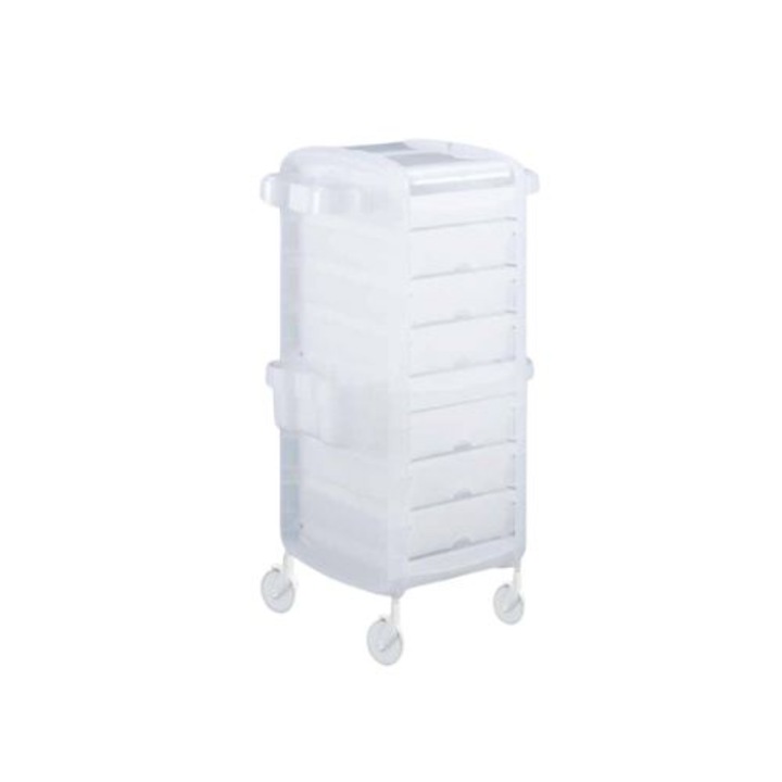 Carucior de coafura, Transparent cu 6 sertare extensibile CERIOTTI YES ICE
