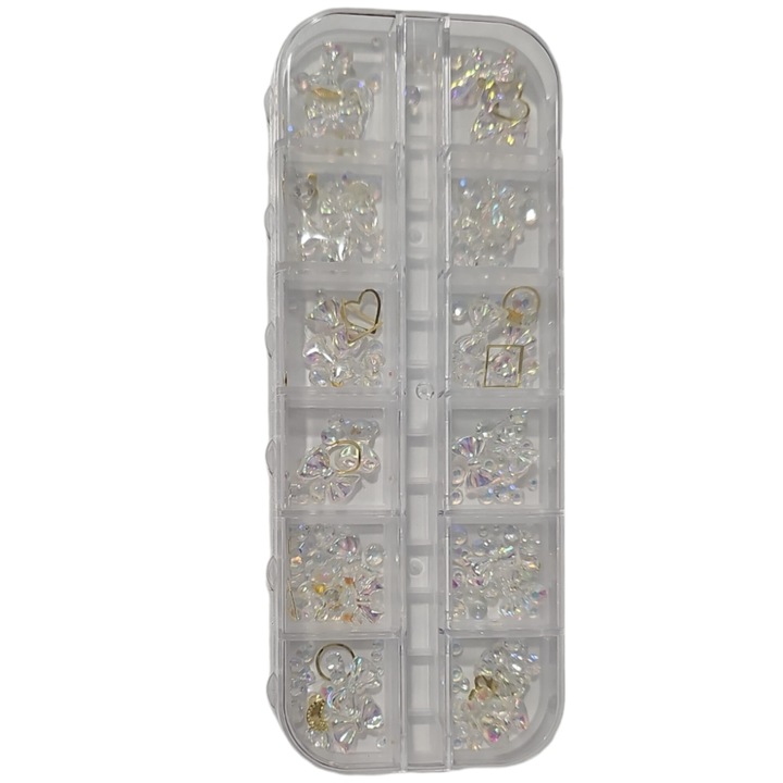 Set 12 buc Decor Unghii Mix Set Nail Art Holografic