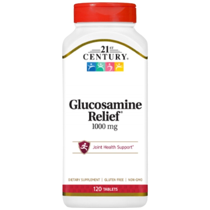 Supliment alimentar 21st Century Glucozamine Relief 1000 mg, 120 tablete