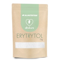 Natural indulcitor, ALLNUTRITION Allnature Eritritol, 1000g, substitutii zaharului, fara zahar, 0 calorii, pentru dieta keto, gatit deserturi, fitness si controlul greutatii