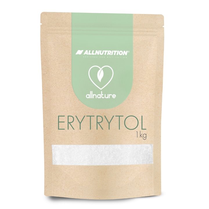 Indulcitor natural, Eritritol, ALLNUTRITION ALLNATURE, 1000g, 1kg, alternativa la zahar, zero calorii, indice glicemic zero