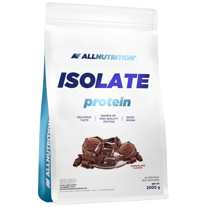 Хранителна добавка AllNutrition Isolate Protein, Шоколад, 2000 грама