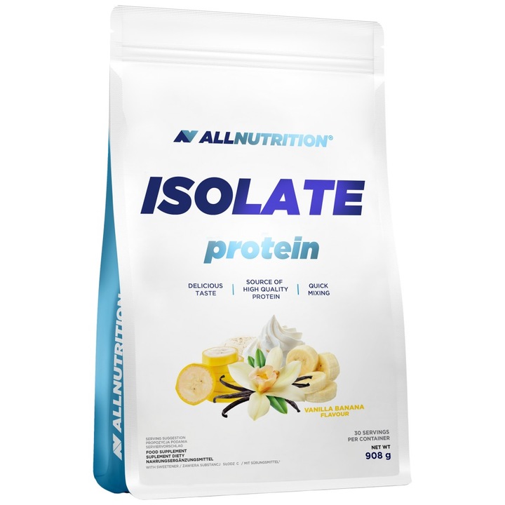 Хранителна добавка AllNutrition Isolate Protein, Банан, 908 грама