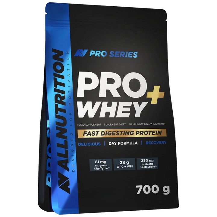 Хранителна добавка AllNutrition Pro Whey plus, Ванилов крем, 700 грама