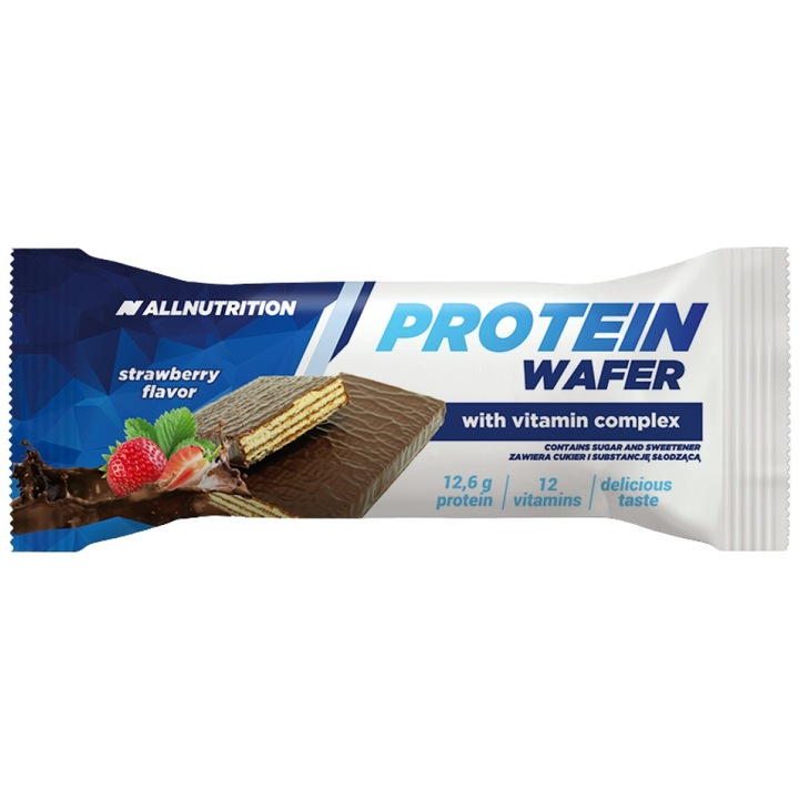 Хранителна добавка AllNutrition Protein Wafer, Ягода, 35 грама