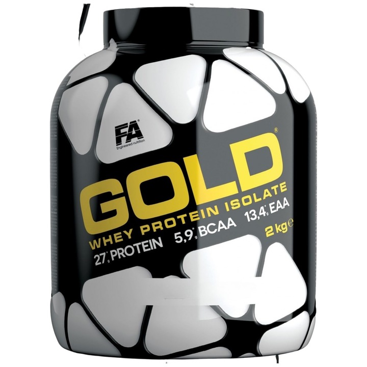 Хранителна добавка FA Nutrition Gold Whey Isolate Zero Sugar ~ Zero Fat, Ягода, 2000 грама