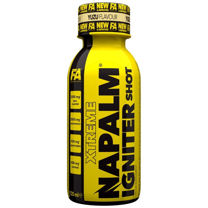 Supliment alimentar FA Nutrition NAPALM Igniter Shot, Yuzu, 120 ml