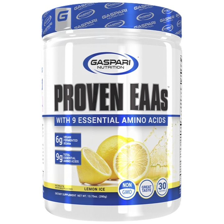 Supliment alimentar Gaspari Nutrition Proven EAA / cu 9 aminoacizi esentiali, lamaie, 390 grame