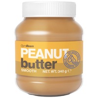 Unt de arahide 100% GymBeam, neted, 340 grame