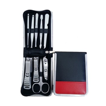 Set manichiura cu 9 piese in husa piele naturala marca Kronus Set manichiura cu 9 piese in husa piele naturala marca Kronus