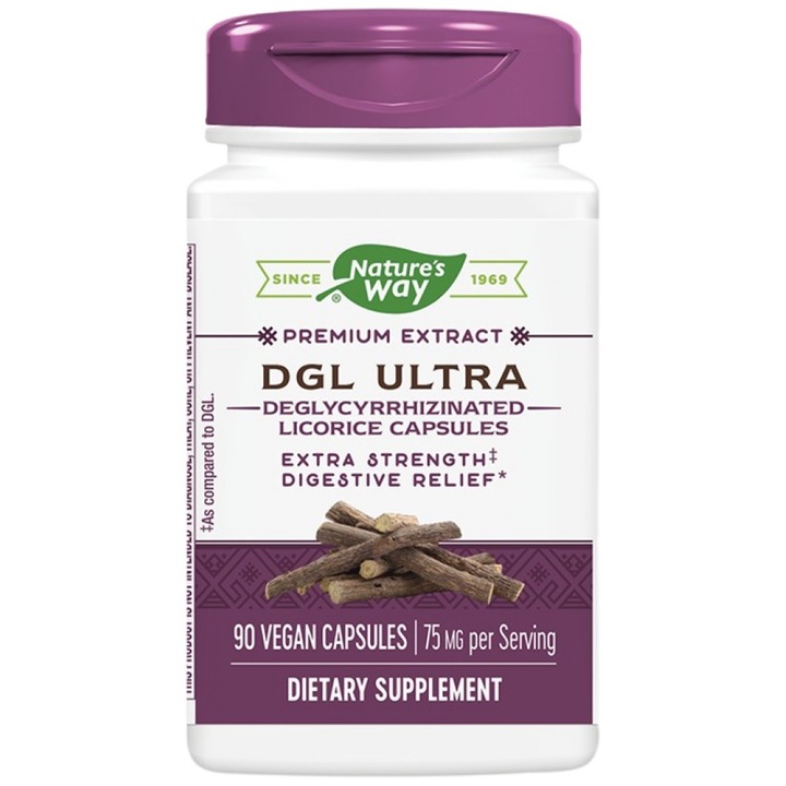 Supliment alimentar, Natures Way, DGL Ultra, 90 capsule