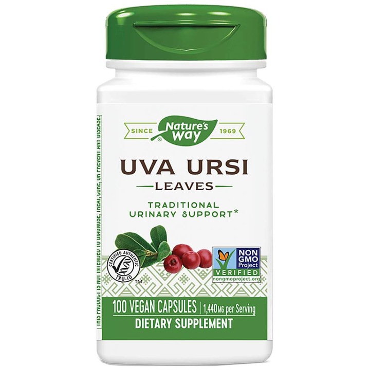 Supliment alimentar Natureand's Way Uva Ursi 480 mg, 100 capsule