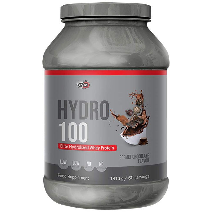 Хранителна добавка PURE Nutrition USA Hydro 100, Бял шоколад с ягода, 1816 грама