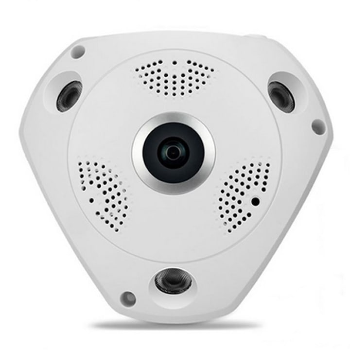 VR 3D панорамна камера за наблюдение, поддръжка на SD карта