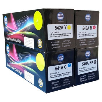 Set tonere EASY PRINT Negru/Cyan/Magenta/Galben, 1x 2200 + 3x 1400 pag, compatibil CB540A/CB541A/CB542A/CB543A Set tonere EASY PRINT Negru/Cyan/Magenta/Galben, 1x 2200 + 3x 1400 pag, compatibil CB540A/CB541A/CB542A/CB543A