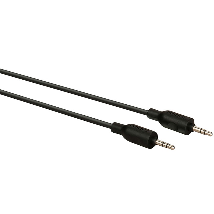 Cablu Philips audio, SWA2533W/10, tata-tata, 3.5mm, 3 m, negru