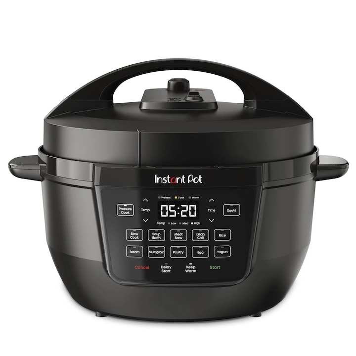 Мултикукър Instant Pot RIO XL, Полезен капацитет 7.1L, 1200W, 7 функции, Черен
