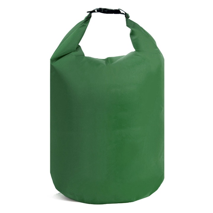 Vízálló táska 70L, Enforose, sötétzöld, könnyű, tartós, 1 darabos szett