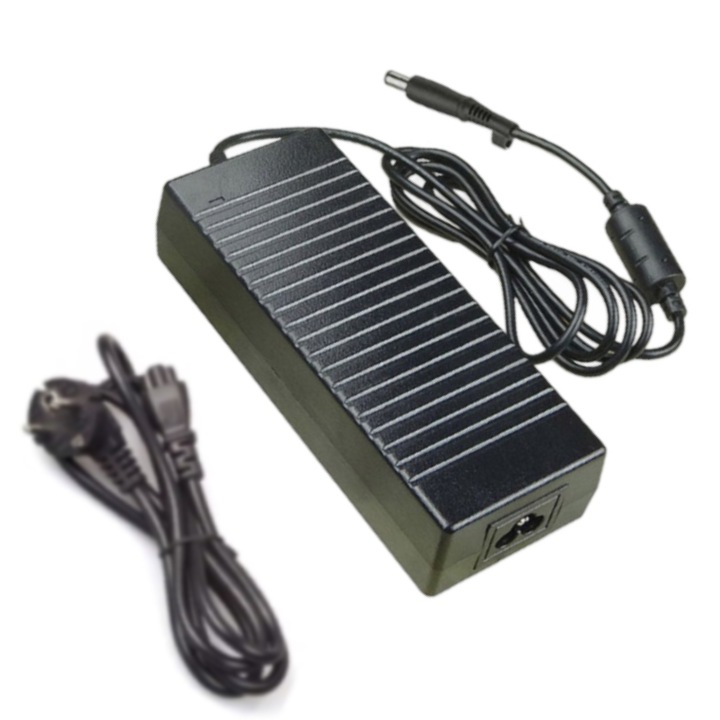 Laptop töltő Dell Alienware-hez / M14X-hez / XPS-hez / L501X-hez, 150W, 7,4x5,0 mm, 19,5 V, 7,7 A, 1,5 m, Beépített többszörös védelmi rendszer, Gyorstöltés, fekete