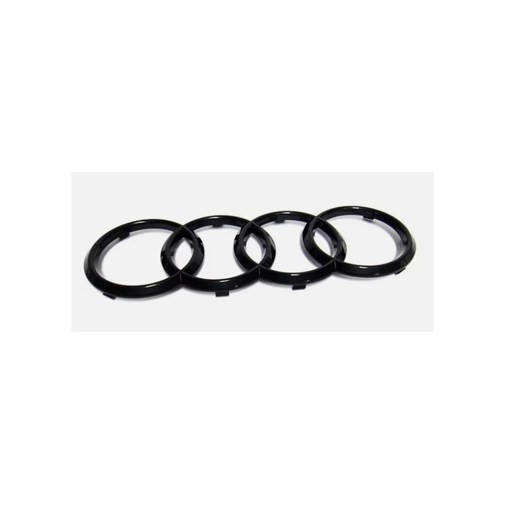 Emblema logo pentru grila frontala, pentru Audi, 273x94mm, plastic ABS, rezistenta la apa