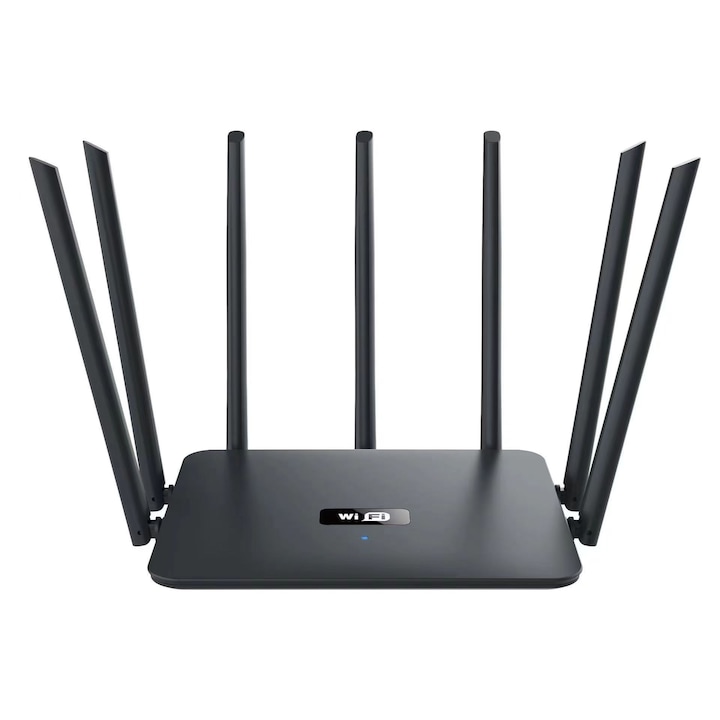 Vezeték nélküli router, ATX3000, 7 antenna, 3,6 GHz, 4 port, kétsávos, fekete
