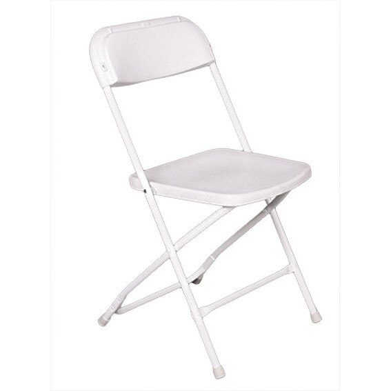 Scaun pliant metalic Clasic catering culoare alba