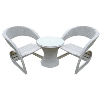 Set CORSICA mobilier terasa masa rotunda 60x60cm cu 2 fotolii 90x70x65cm din ratan Set CORSICA mobilier terasa masa rotunda 60x60cm cu 2 fotolii 90x70x65cm din ratan