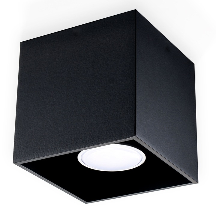 Sollux Lighting Quad таванна лампа, GU10, 40W, Loft Design, черна