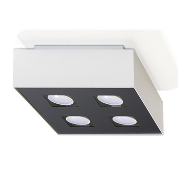 Plafoniera Mono, Sollux Lighting, GU10, Negru Plafoniera Mono, Sollux Lighting, GU10, Negru