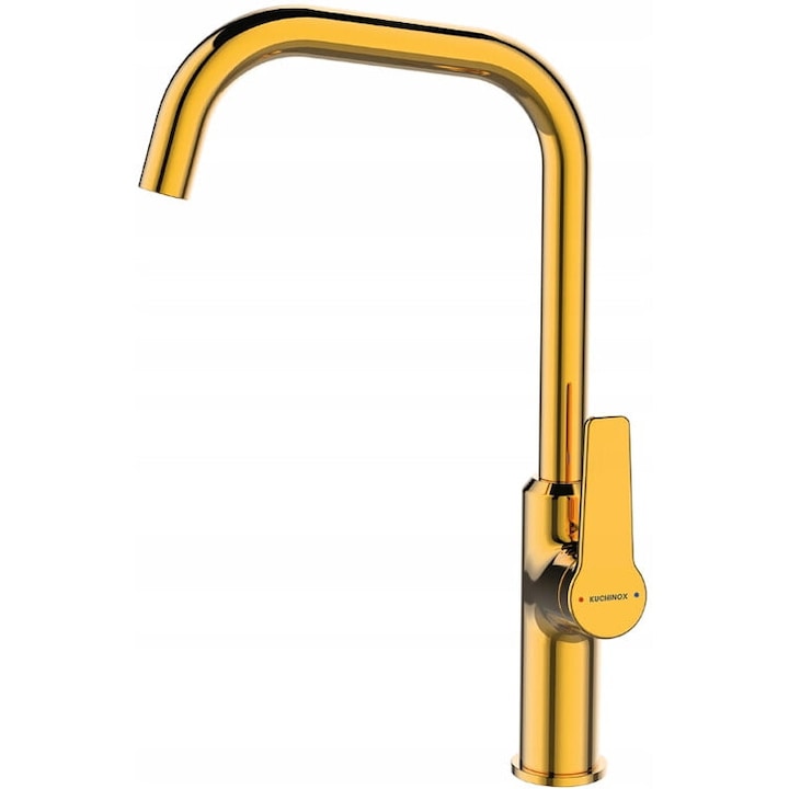 Смесител за кухненска мивка с кран F, Златист, Alanis