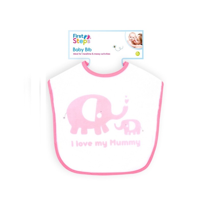 Baba előke-modell Imádom a Mami első lépéseimet