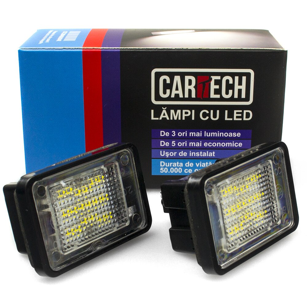 Lampi numar dedicate cu led Mercedes Benz X204