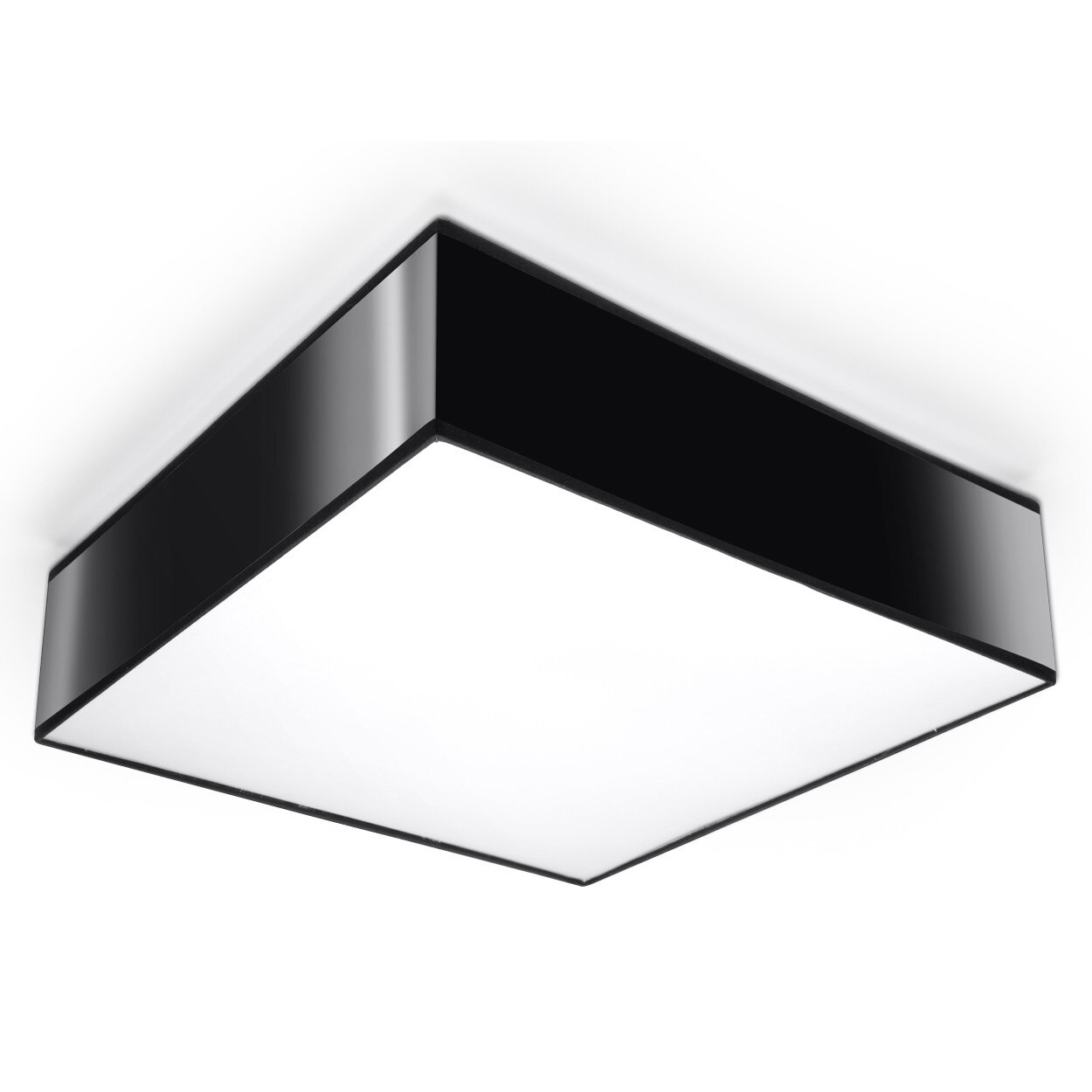 Plafoniera Horus, Sollux Lighting, 35 x 35 x 12 cm, Negru