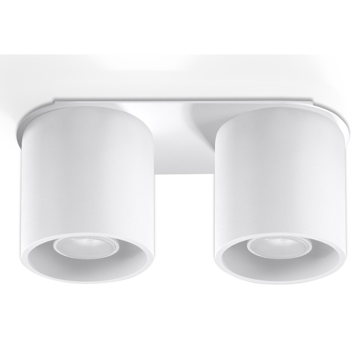 Плафон Sollux Lighting Orbis 2, GU10, Loft Design, бял