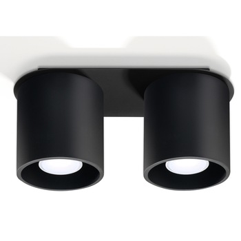 Plafoniera Sollux Lighting Orbis 2, GU10, Modern Design, Negru Plafoniera Sollux Lighting Orbis 2, GU10, Modern Design, Negru