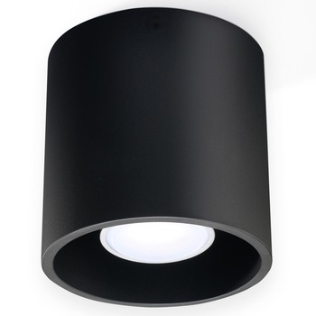 Plafoniera Sollux Lighting Orbis, GU10, 40W, 1xLED, Loft Design, Negru Plafoniera Sollux Lighting Orbis, GU10, 40W, 1xLED, Loft Design, Negru