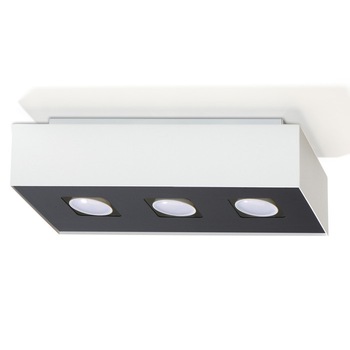 Plafoniera Mono, Sollux Lighting, GU10, Alb Plafoniera Mono, Sollux Lighting, GU10, Alb