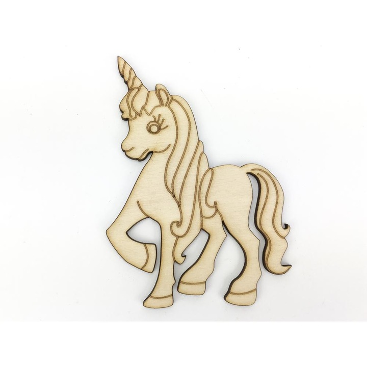 Natúr fa - Egyszarvú póni 8x11, 5cm