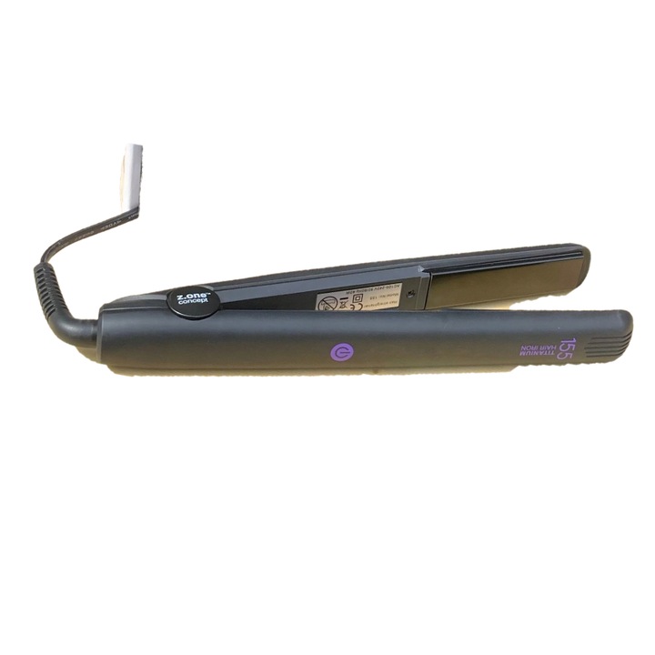 Пластина за коса - Titanium 155 BLACK, Регулируема титаниева керамична
