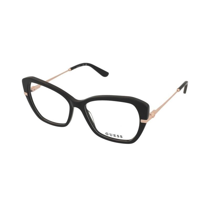 Rame ochelari Guess, model GU50183, culoare neagra, material plastic, design cat-eye