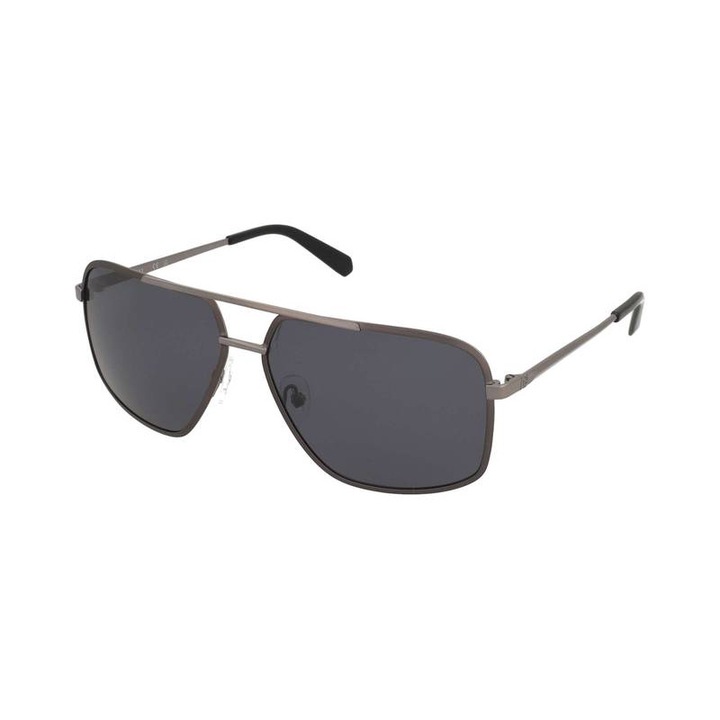 Ochelari de soare dama Guess, Pilota, rutenium, lentile gri polarizate