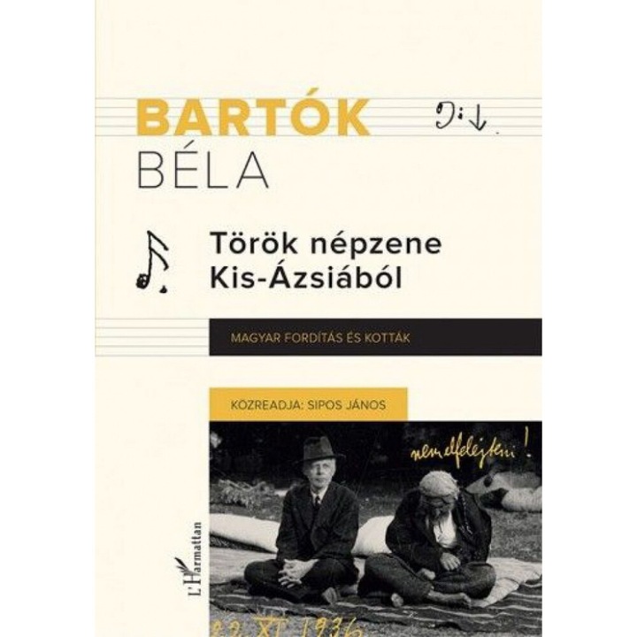 Bartók Béla; Muzică populară turcă din Asia Mică