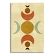 Tablou Aztec Moons Ancient Patterns Boho Decoratiuni 20 cm x 30 cm de perete pentru Living Decor 3D Exclusiv