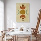 Tablou Aztec Moons Ancient Patterns Boho Decoratiuni 20 cm x 30 cm de perete pentru Living Decor 3D Exclusiv