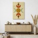 Tablou Aztec Moons Ancient Patterns Boho Decoratiuni 20 cm x 30 cm de perete pentru Living Decor 3D Exclusiv