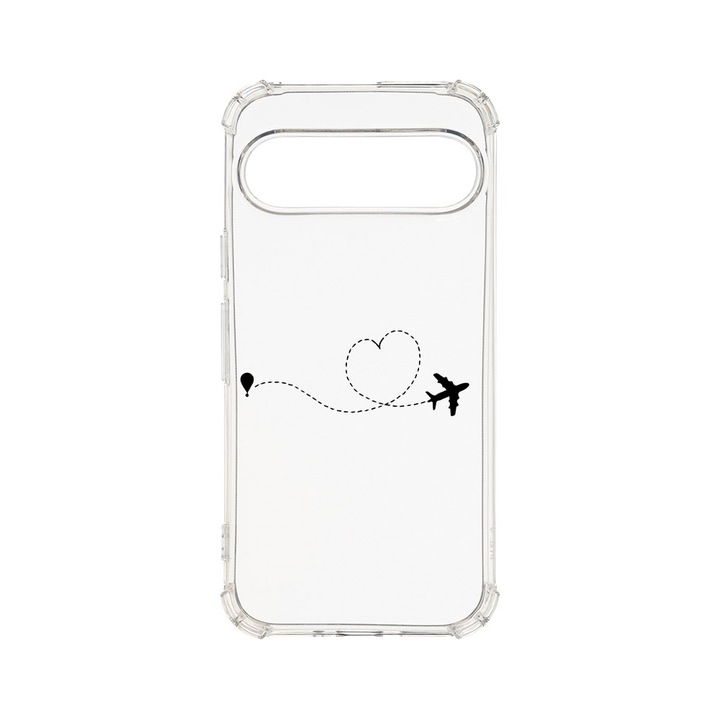 Husa pentru Google Pixel 9 / Pixel 9 Pro, BestCase® Anti Shock 1.5MM, Love To Travel, Air Cushion Technology, Protectie camera, ecran si colturi, AS 746