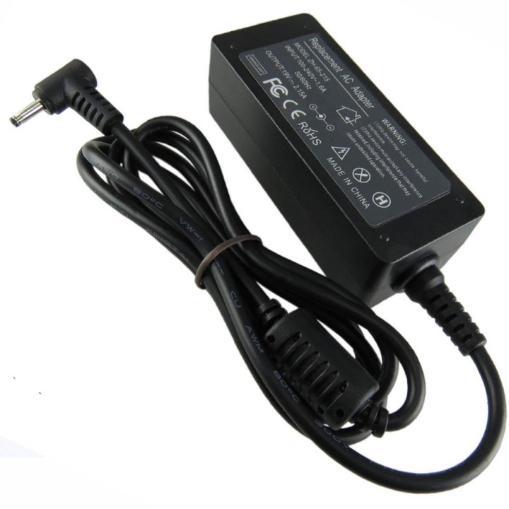 Incarcator pentru laptop Samsung 40W 19V 2.1A mufa 3.0x1.1mm N130 N140 N143 N148 N150 N210 N220 N230 N310 N315 N350 NF110 NF210 NF310 NB30 X118 X120